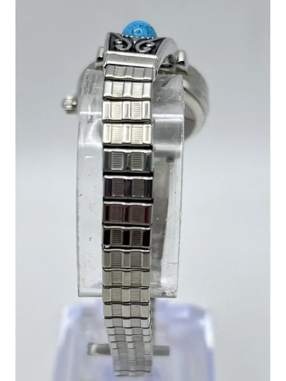 Accutime Southwestern Turquoise Style Expansion Bracelet Watch 1